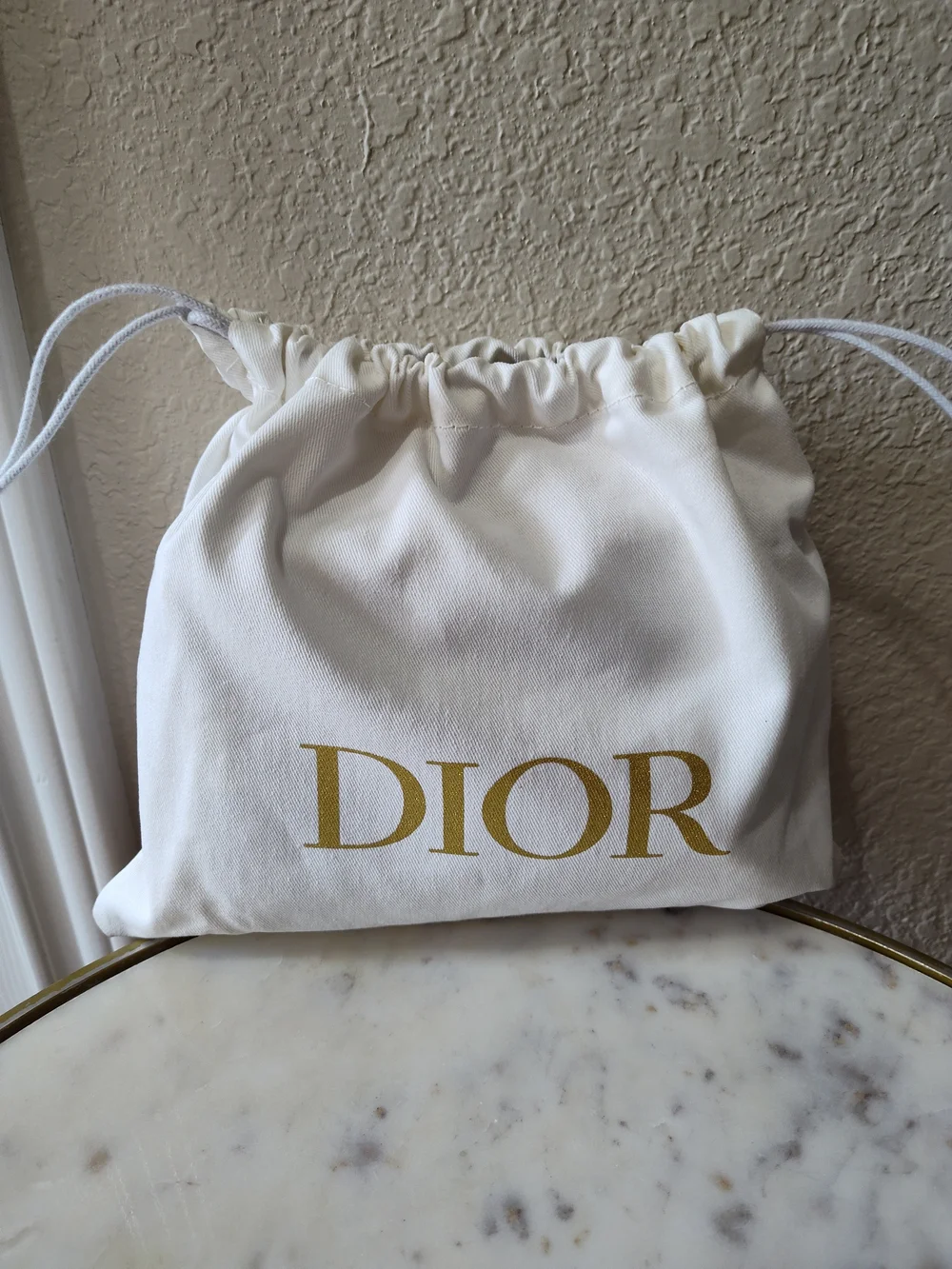 CHRISTIAN DIOR Paris Toile de Jouy Cosmetic Vanity Pouch Italy Dust Bag GWP NWT